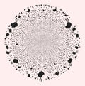 Brain Machine Interface Icon Mosaic Burst Spheric Globula Royalty Free Stock Photo