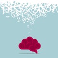 Brain memory design, digital simulation concept.