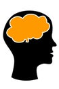 Brain Mind Head Silhouette Royalty Free Stock Photo