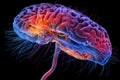 Brain Neurons send signals via axons & dendrites, creating synapses. Neurotransmitters aid mind neuro communication. Ion channels.