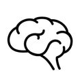 Brain outline vector icon Royalty Free Stock Photo