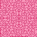 Brain pattern. Brains background. texture vector illustration