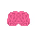Brain pixel art. Human internal organs 8 bit. Pixelate anatomy 1