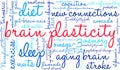 Brain Plasticity Word Cloud Royalty Free Stock Photo