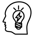 Brain power, Brainstorming Isolated Vector Icon can be easily edit and modify Royalty Free Stock Photo