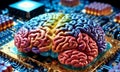 Technicolor Neural Fusion Royalty Free Stock Photo