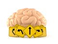 Brain with road signs