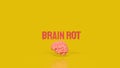 The Brain Rot for Technology concept 3d Rendering Royalty Free Stock Photo