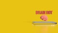 The Brain Rot for Technology concept 3d Rendering Royalty Free Stock Photo