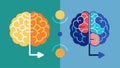 A before and after brain scan showing the impact of biofeedbackintegrated ketamine therapy on brain activity and