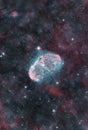Brain-shaped cosmic nebula Royalty Free Stock Photo
