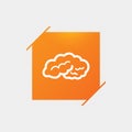 Brain sign icon. Intelligent smart mind. Royalty Free Stock Photo