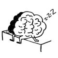 Brain sleeps and sits on the bed. Too lazy to Wake up in the morning.