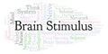 Brain Stimulus word cloud. Royalty Free Stock Photo