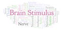 Brain Stimulus word cloud. Royalty Free Stock Photo