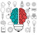 brain storming design Royalty Free Stock Photo