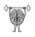 Brain strong character weight lifting