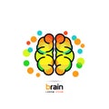 Brain symbol. Line art icon. Creative mind. Vector