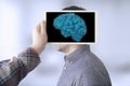 brain tablet Royalty Free Stock Photo