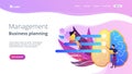 Management and business planning landing page.