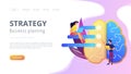 Strategy and business planning landing page.
