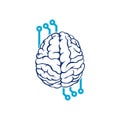Brain Tech logo isolated on white background