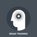 Brain Training vector illustration concept