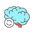 brain transplant color icon vector illustration