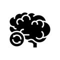 brain transplant glyph icon vector illustration