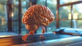 The Brain on Treadmill.AI generated Royalty Free Stock Photo