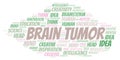Brain Tumor word cloud Royalty Free Stock Photo