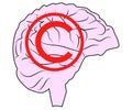Brain Lock Brain Security Logo Design Template Royalty Free Stock Photo