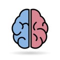 Brain vector icon Royalty Free Stock Photo