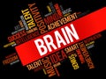 BRAIN word cloud collage Royalty Free Stock Photo