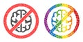 Dot Brainless Mosaic Icon of LGBT-Colored Spheres