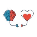 Brains and heart are connected. Heart and brain work together