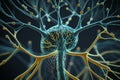 the brains intricate network of neurons and synapses Generative AI