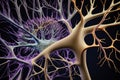 the brains intricate network of neurons and synapses Generative AI