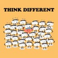 Brains think and act differently