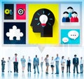 Brainstorm Brainstorming Sharing Teamwork Planning Concept Royalty Free Stock Photo