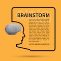 Brainstorm, creative thinking background concept