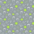 Brainstorm doodle seamless pattern