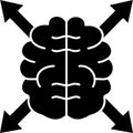 Brainstorm Glyph Vector Icon that can easily edit or modify.