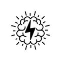 Brainstorm icon, vector illustration