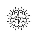 Brainstorm icon, vector illustration