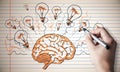 Brainstorm and innovation backdrop Royalty Free Stock Photo