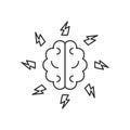 Brainstorm line icon