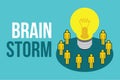 Brainstorm people think about idea