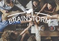 Brainstorm Sharing Meeting Ideas Planning Strategy Concept Royalty Free Stock Photo