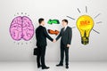 Brainstorm, teamwork and innovation concept Royalty Free Stock Photo